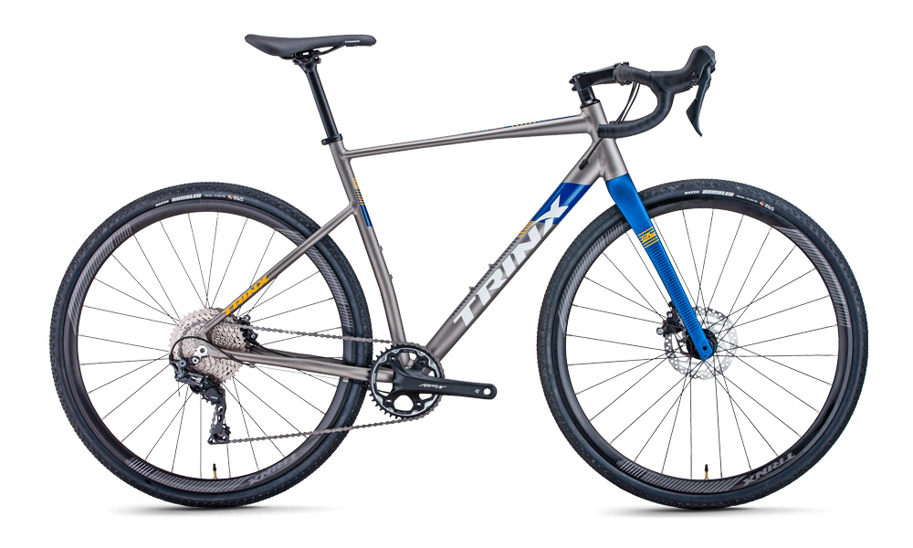 Фотографія Велосипед Trinx GTR 2.0 28" (2021) 2021 сіро-синій